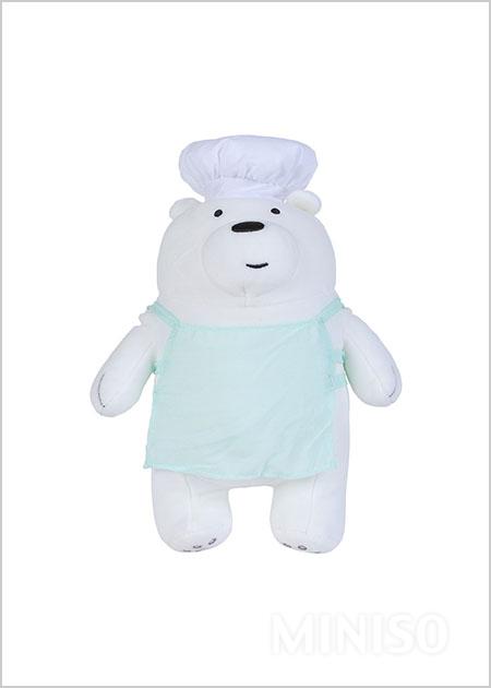 we bare bears ice bear plush miniso