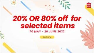 Miniso End of Financial Year Markdowns